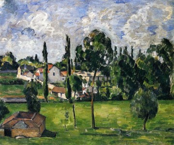  paul canvas - Landscape with Waterline Paul Cezanne